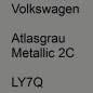 Preview: Volkswagen, Atlasgrau Metallic 2C, LY7Q.